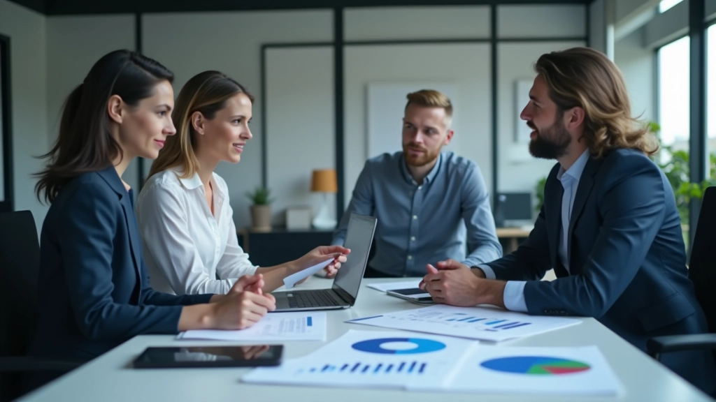 Komanda aptariant finansinę strategiją